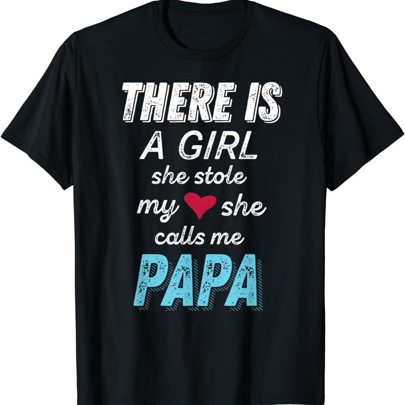 Papa T Shirt from Granddaughter She Stole My Heart S