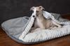 Mink Nel Gray Velvet + Gray Minky 100Cm X 80Cm