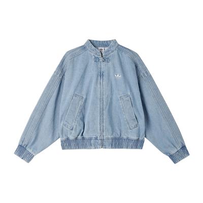 Originals Jahr der Schlange Limited Edition Logo Lässig Bequem Locker Sitzend Langarm Jeansjacke Damen Jacke Hell-Denim-Blau JZ9924