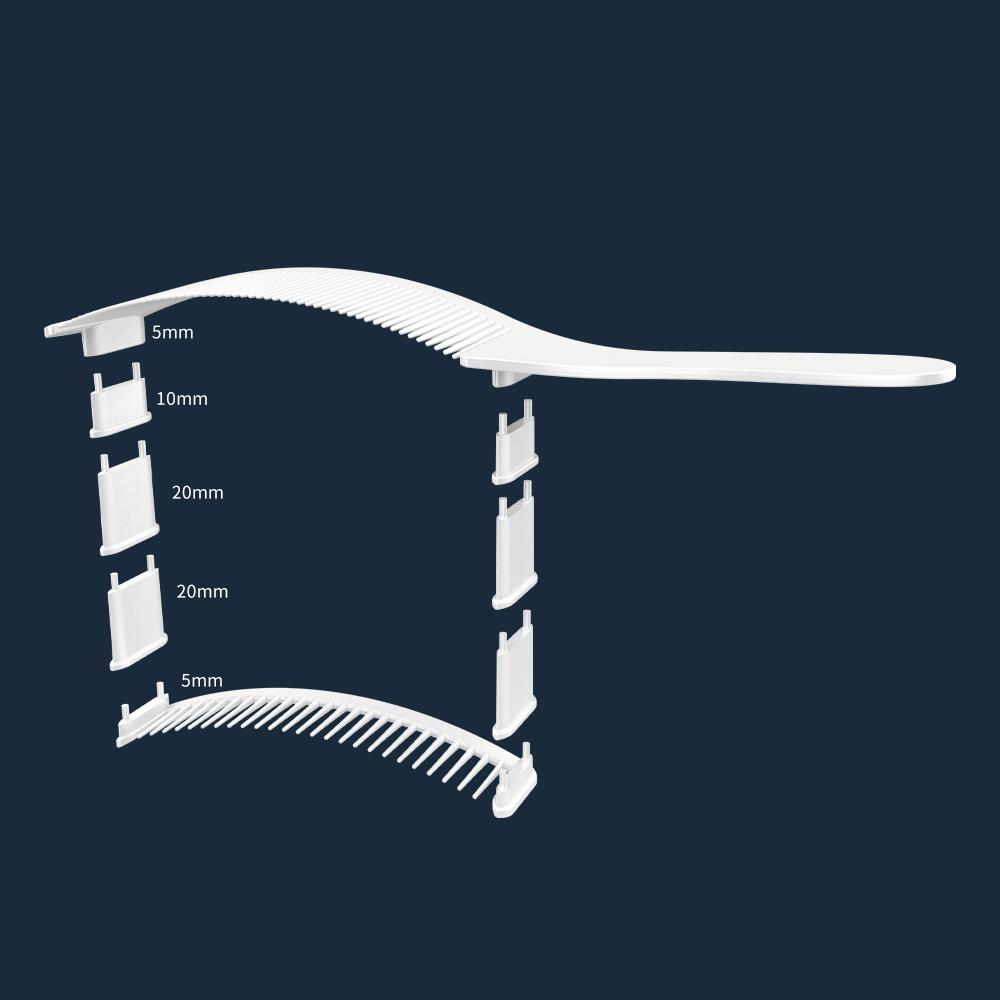 Nouveau peigne de positionnement incurvé résistant à la chaleur pour tondeuse à cheveux, peigne de mélange pour salon professionnel, outils de coiffure