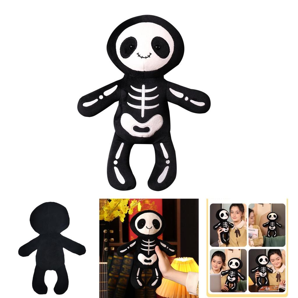Funny Halloween Skull Bob Plush Toy For Boys Cute Doll Gift Birthday Present