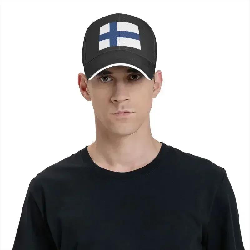 Cappellino da Baseball alla Moda con Bandiera della Finlandia Uomo Donna Traspirante Cappello da Papà Sportivo