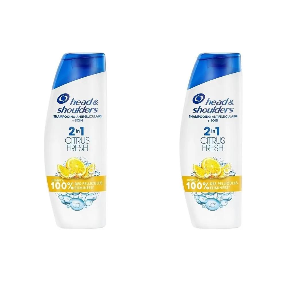 Шампунь против перхоти Head & Shoulders 300 мл 2 шт. Лимонная свежесть HEAD & SHOULDERS Лимонная свежесть 2-в-1 против перхоти
