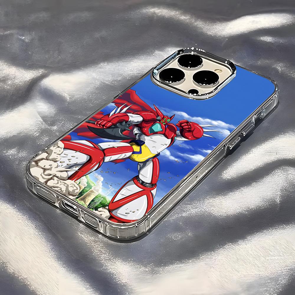 Getter Robo Phone Case For IPhone 17 Pro Max 16 15 14 Pro Max IPhone 13 Pro Max 11 Plus Transparent Cover