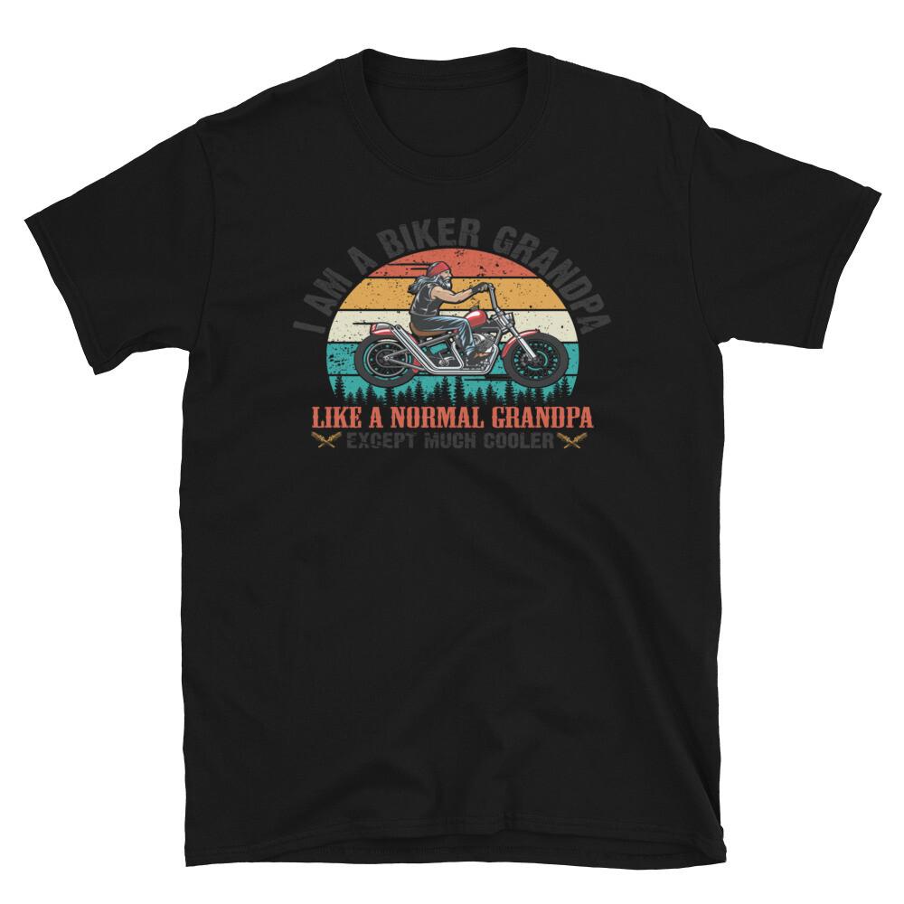 Biker Grandpa Motorcycle Rider T-Shirt XXL