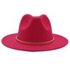 European And American Cashmere Top Hat Gold Ring Accessories Fashion Jazz Hat Four Seasons Popular Felt Hat Gentleman Lady Big Edge Hat (