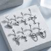 Elegant Crystal Ball Belly Button Rings Copper Shiny Body Jewelry New Gem Navel Piercing  Men
