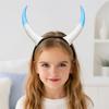 Accesorio para el Cabello con Cuernos Desmontables, Diadema de Cabeza de Carnero para Halloween, Tocado de Diablo para Peinado Gótico, Fiesta de Carnaval, Accesorio de Cosplay para Festival,