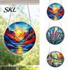Heimdekoration Puzzle Geschenk Acryl Sonnenfänger, Buntes Fensterbehang, 7,48 Zoll Sonnenfänger Buntglas Dekoration Ornament, Ideal zum Verschenken