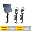RGB Solar Lawn Spotlights - Outdoor LED Landscape Lights for Courtyard & Trees