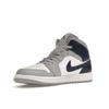 Air Jordan 1 Mid Wolf Grey Midnight Navy Men Sneakers White DQ8426-104
