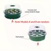 1pc 13-Hole Round Seedling Box - Hydroponic Planting Tray with Clear Grid Lid, Lightweight Durable Plastic for Succulents,Bean Sprouts,Vegetable Seeds