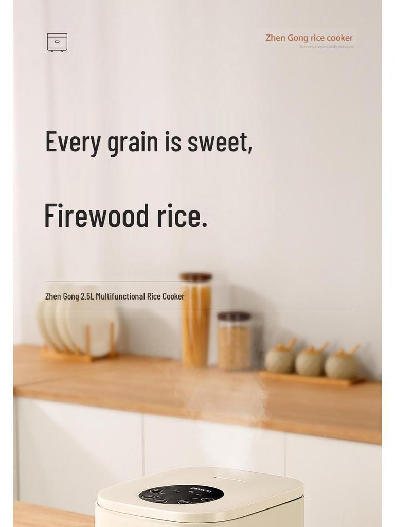Zhen Gong Intelligenter Mini-Reiskocher - Multifunktional, Automatisch, Suppentrennbar, Kompakter Haushalts-Elektropot