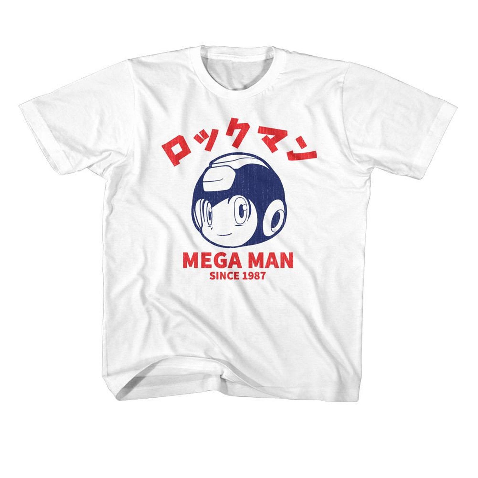 Mega Man Since 1987 White Youth T-Shirt 4XL