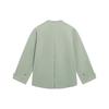 Li Ning X Jackie Chan Kung Fu Series Logo Print Loose Fit Round Neck Long Sleeve Shirt Men Shirts Desert-Green ASHT009-3