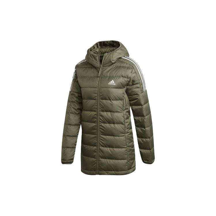 (WMNS) adidas Light Down Hooded Parka Legacy Green Women s GH4591 L
