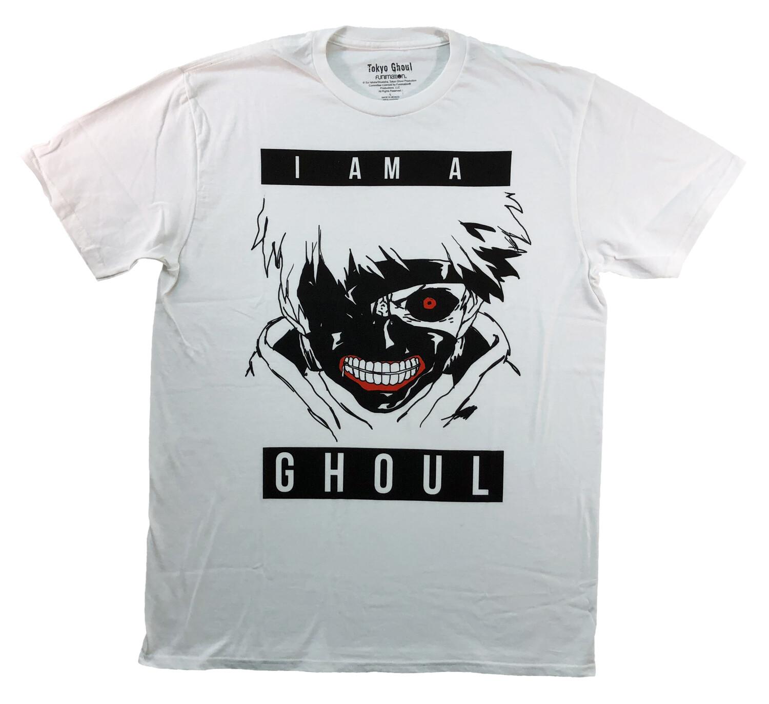 Tokyo Ghoul Ken Kaneki I Am A Ghoul Adult T-shirt XXXXL