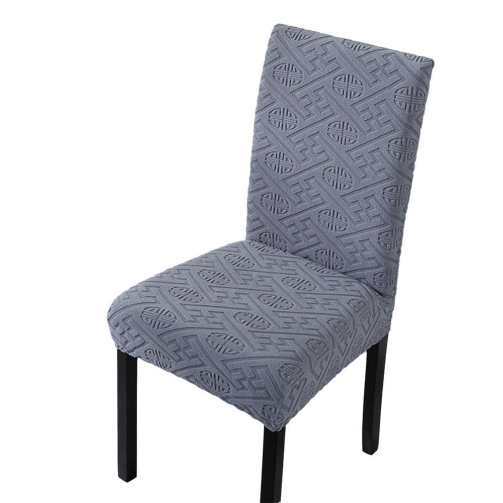 Elastic Stretch Dining Chair Cover Jacquard Chair Cushion Cover Waterproof Seat Covers Chair Protectors
