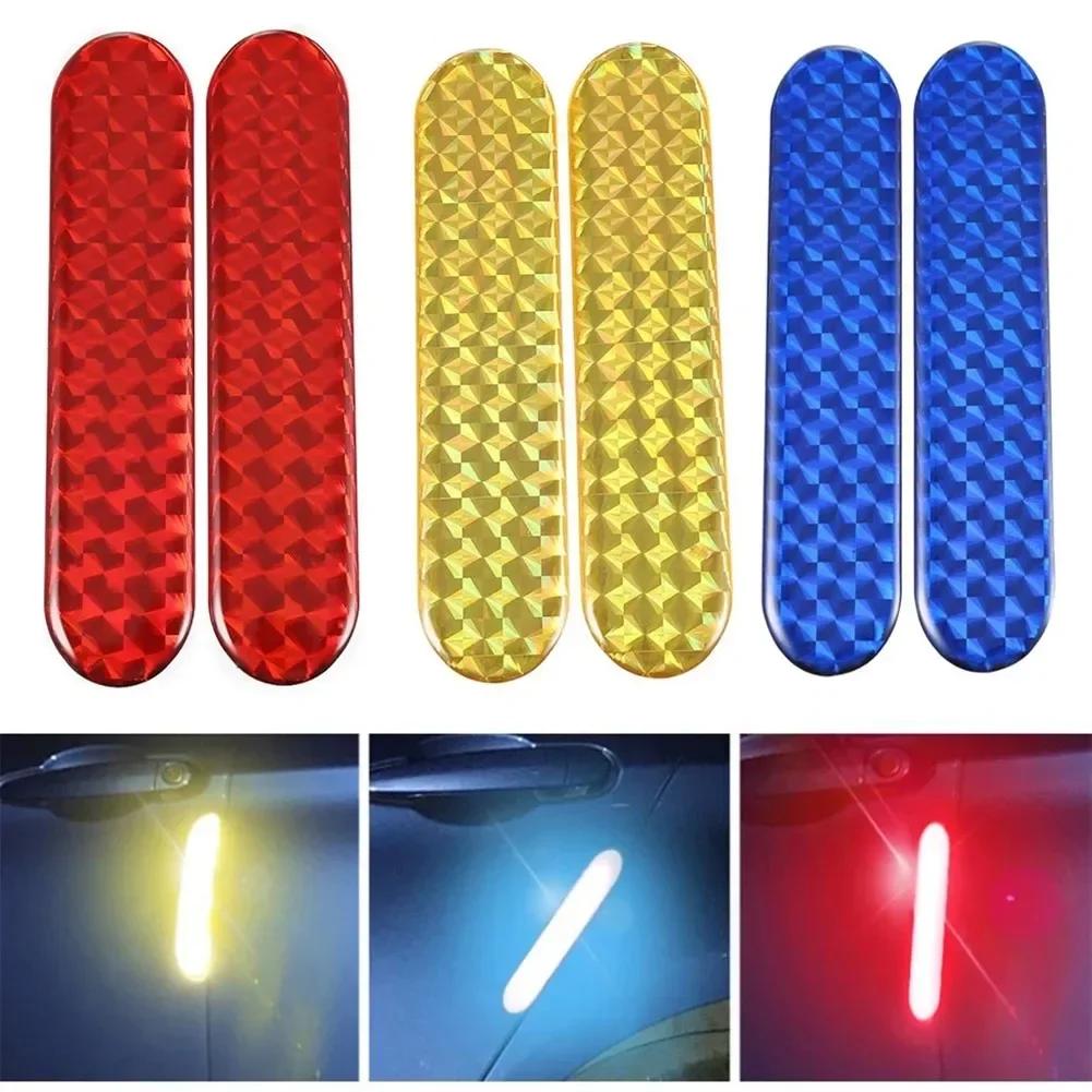 Decal Sticker For Door Edge Red/yellow/blue Reflective Reflective Tape Replacement Safety Warning Universal 2*
