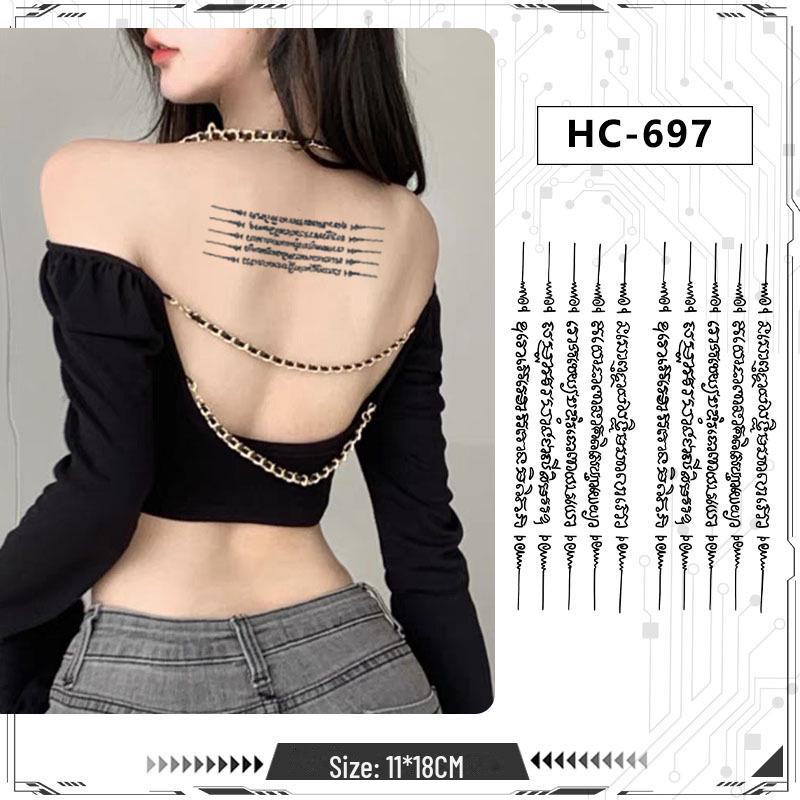 Thai bibel halvarm tatoveringsklistremerker: 14 stiler, vanntett og langvarig urtebasert design for menn.