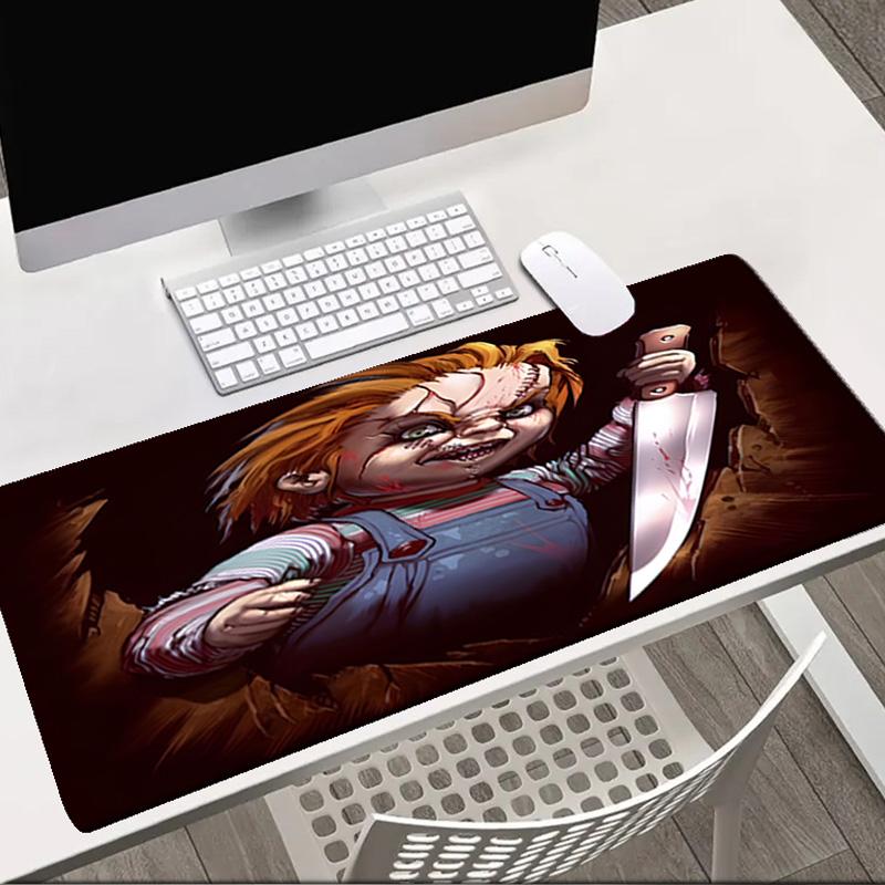 Love And Horror Doll Pattern Mouse Pad Office Desk Mat, Gaming Mouse Pad Mousepad, Keyboard pad,Heavy-Duty Non-Slip Rubber Backing, Gift