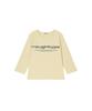 Lotaib Lettering U-Neck Half-Sleeved T-Shirt - Lemon