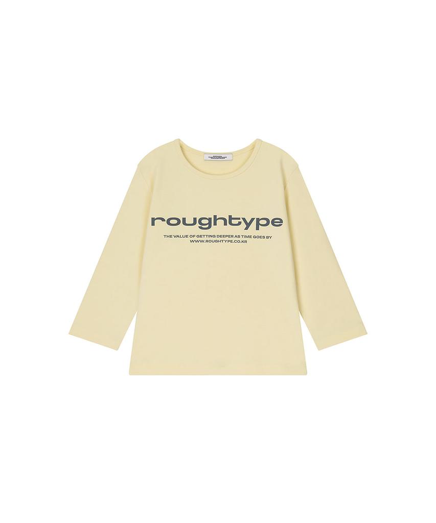 Lotaib Lettering U-Neck Half-Sleeved T-Shirt - Lemon