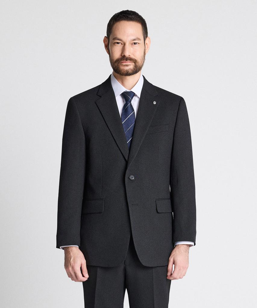 STCO Easy Care Suit Setup Set Two-Tone Charcoal Gray (Classic Fit)_Ssjvc51Set (B Type)