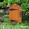 Engraved Design Fairy Door Miniature Creative Windows Door Figurines Gift Miniature Wooden Door