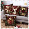 Nordic Christmas Throw Pillow Cover - Festive Decoration for Living Room