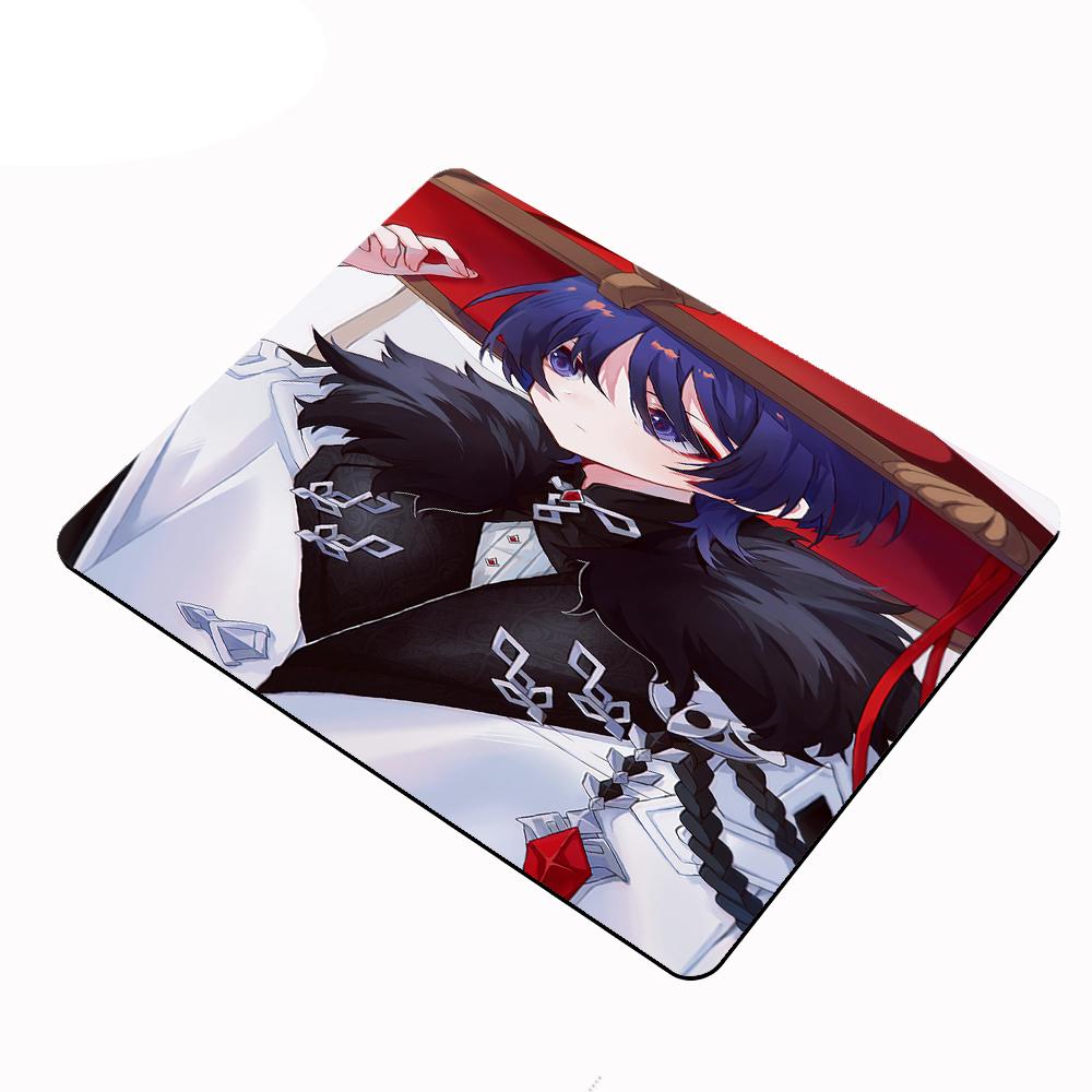 Günstigstes kleines Mauspadd Genshin Impact Mauspadd Scaramouche Schreibtischunterlagen Kawaii Gaming Zubehör Gamer Pad für Computermaus