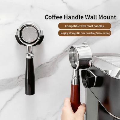 51/54/58mm Ensemble de Rangement pour Café sur Support Mural Auto-adhésif Porte-Filtre à Café Espresso Outils de Rangement pour Café Accessoires
