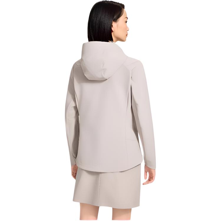 Li-Ning Honor Gold Standard Series Windproof Fleece Hooded Solid Color Zipper Versatile Sports Jacket Women jackets AFDWB70-1