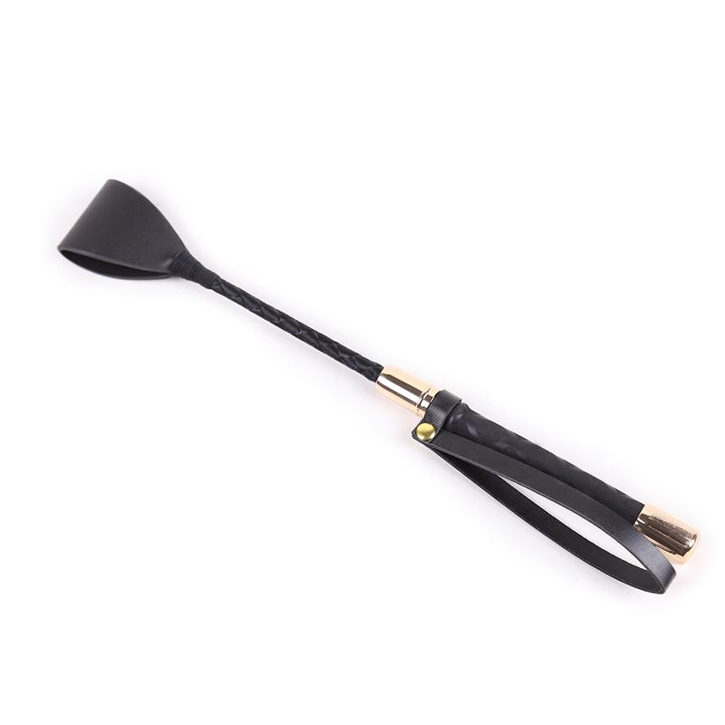 Black Horse Whip Leather Whip Bdsm Spanking Flogger Slave Bondage Restraints Sex Toys For Women Couples Adult Games 4 Sizes