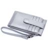 Genuine Leather Women Zipper Purse Brand Design Coin Purse Id Card Holder Cowhide Ladies Wallets Panelled Money Wristlet Bags