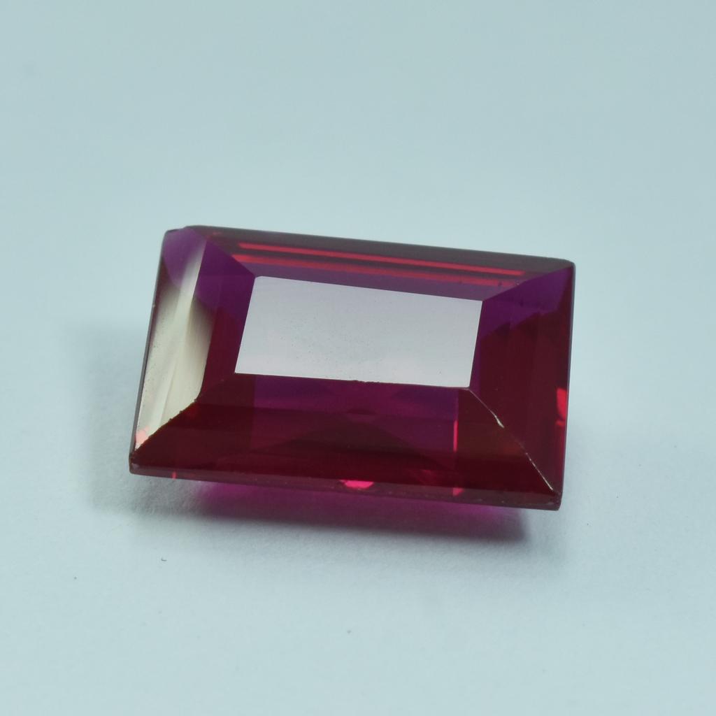Red Ruby 8.45 Ct Emerald Cut Natural Loose Gemstone CERTIFIED