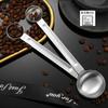 Double-ended Measuring Spoon, 5ml15ml, Stainless Steel, Tablespoonteaspoon Combined, Double-sided Measuring, Lightweight Seasoning Spoon, Dishwasher