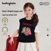 Girls' Spring Cartoon Puppy Vest