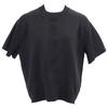 HERMES [Excellent Condition/Domestically Authorized] Coaching Silk Blend Short Sleeve Knit Sweater/ tops 38 blackUsed