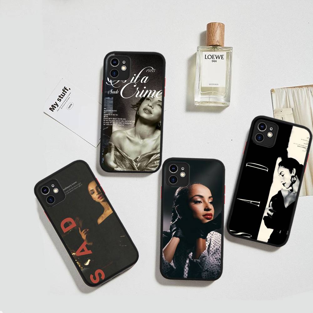 Singer Sade Adu Phone Case For IPhone 13 12 X XS MAX Pro Max 16 15 11 14 Pro Max Shockproof Matte Cover