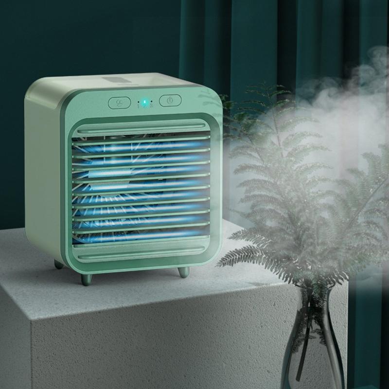 Portable Usb Chargeable Mini 3 Gear Air Conditioner Cooler Fan Air Conditioner Air Cooling Office Desktop Fan Parts