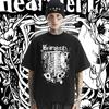 Oversized Loose Harajuku Aesthetic T-shirt Round Neck Men Graphic Clothes 2024 New Summer Hot Sale Comfy Stretchy Tee