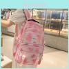 Nylon College Backpack For Teens With Cute Colorful Spotted Whale Print