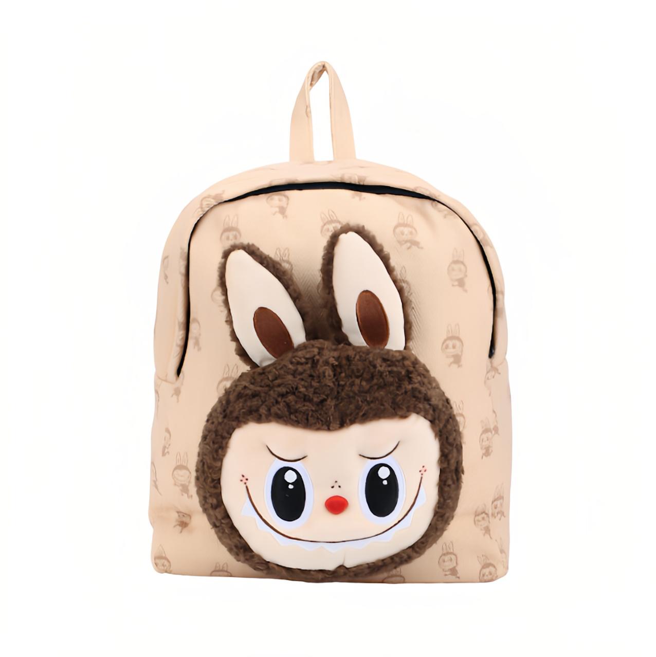 

POP MART LABUBU Эксклюзивный рюкзак для парка развлечений - Светло-коричневый 30cm x 25cm x 12cm