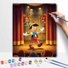 Disney Pinocchio puppet theater digital oil painting art kit DIY handmade home decoration gift