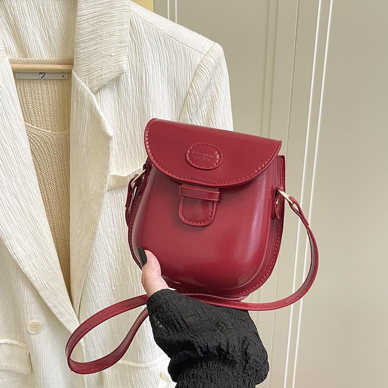 Premium niche bag women's autumn and winter new retro shoulder messenger bag mini saddle bag