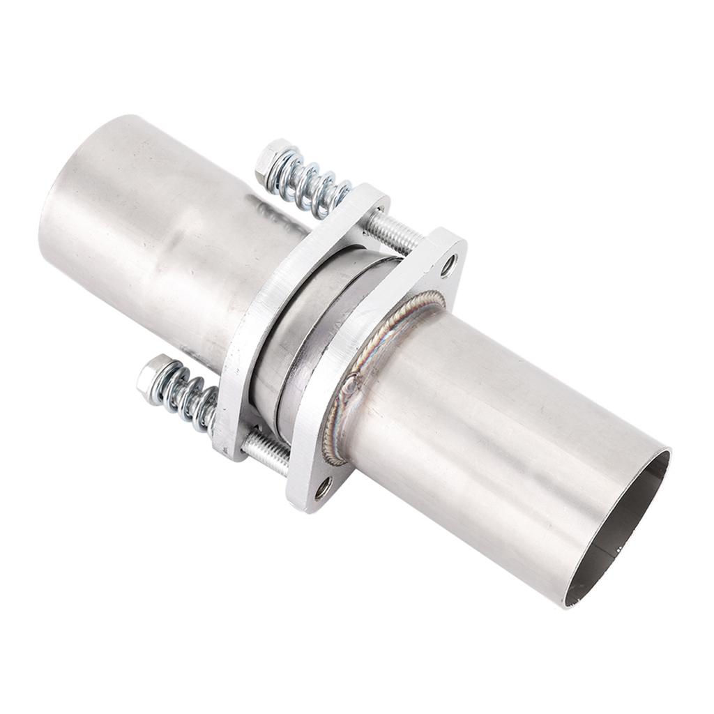 Universal 2.5in Steel Quick Fix Exhaust Spring Bolt Flange Repair Pipe Kit