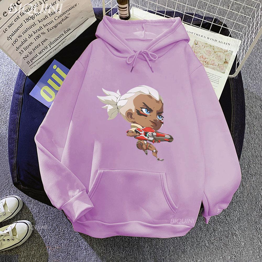 Sojourn Cute Spray Overwatch 2 Kawaii Hoodies Unisex Woman Men Sweatshirt Funny Printed Male Winter Oversized Coat Sweatshirt