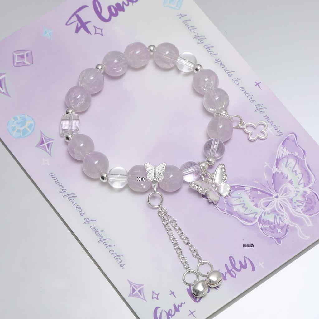 Mori Style Mermaid Crystal Bracelet - Sweet, Versatile Design for Women, Students, and Best Friends.