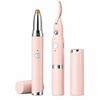 Heated Eyebrow Shaver 2 In 1 Automatic Eyebrow Trimmer Portable Electric Eyelash Curler for Women